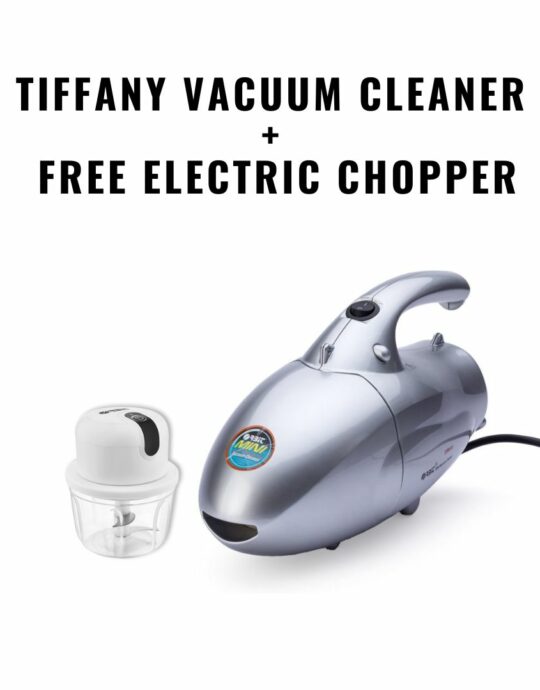 Orbit Tiffany Mini Vacuum Cleaner + Free Rechargeable Electric Chopper