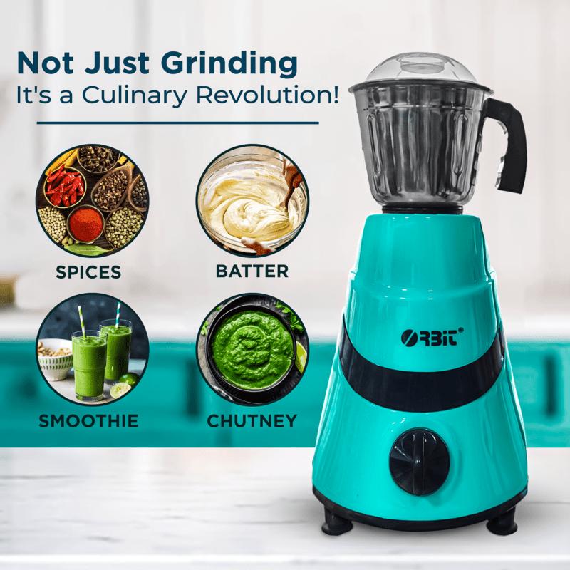 Orbit Magnite 550W 3 jar mixer grinder - 1 year warranty