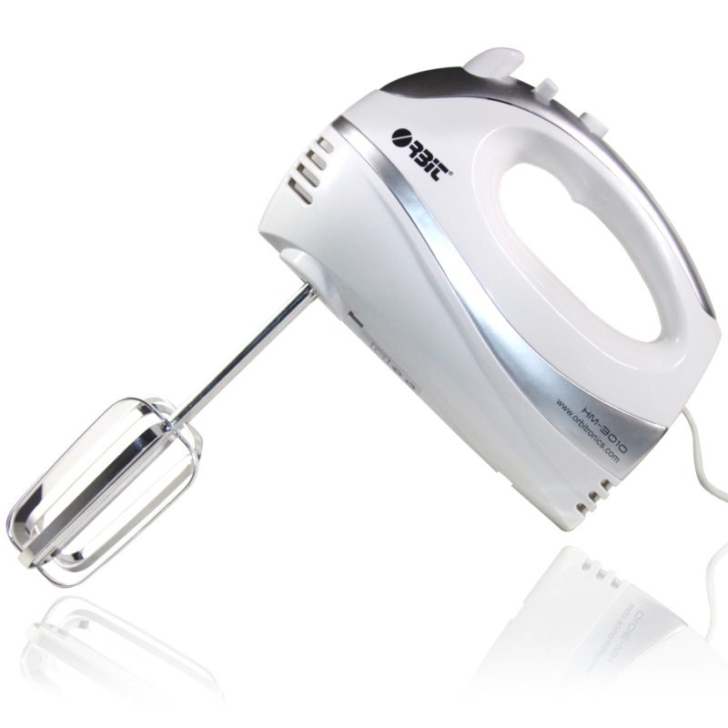 Orbit HM-3010 Hand Blender 300 Watts 2 in 1 Hand Mixer (White & Silver)