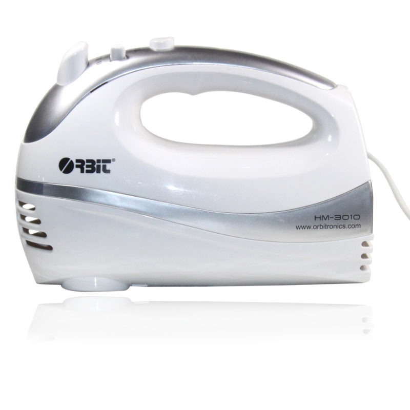 Orbit HM-3010 Hand Blender 300 Watts 2 in 1 Hand Mixer (White & Silver)